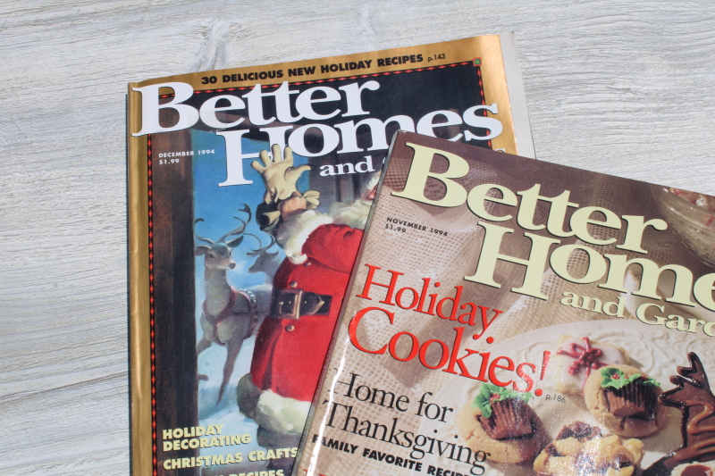 photo of 80s 90s vintage Christmas magazines lot BH&G baking, holiday recipes, tons of ads!  #6